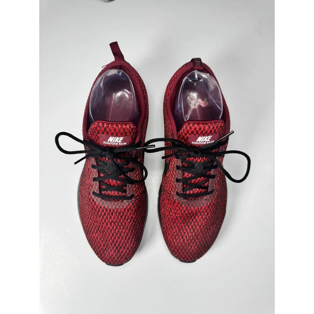 Nike Dualtone Racer SE 943575-002 Sneakers Boys US 6 Red Low Top Running Shoes
